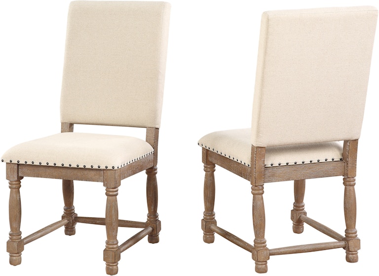 Winners Only Augusta - Rustic Brown Upholstered Side Chair DA2454SR