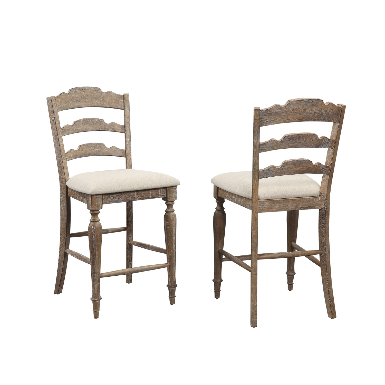 Winners Only Casual Dining Ladder Back Barstool With Cushion