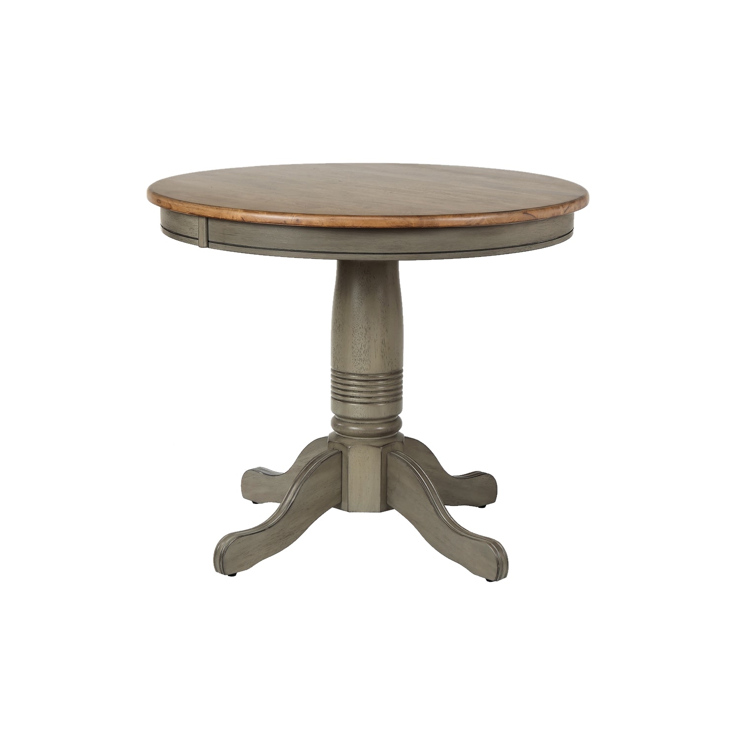 Winners Only Casual Dining 36 Inch Solid Wood Round Pedestal Table
