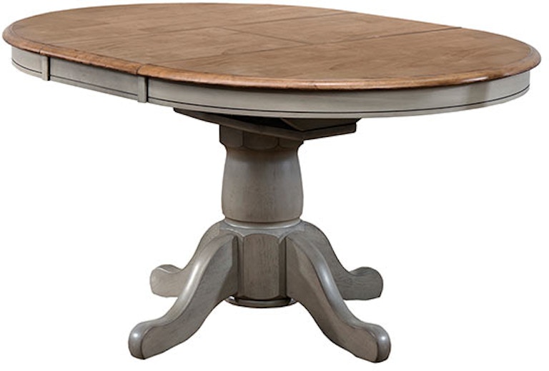 Winners Only Barnwell 57" Pedestal Table with 15" Butterfly Leaf DB54257
