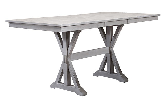 Winners Only Carmel - Grey 78'' Tall Table With 18'' Butterfly 
