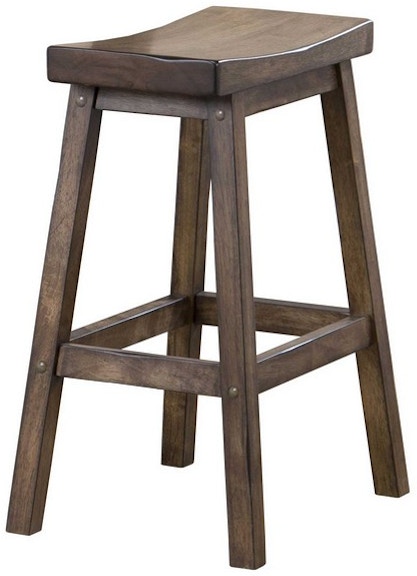Winners Only Carmel - Rustic Brown 24" Saddle Barstool DCT35724R
