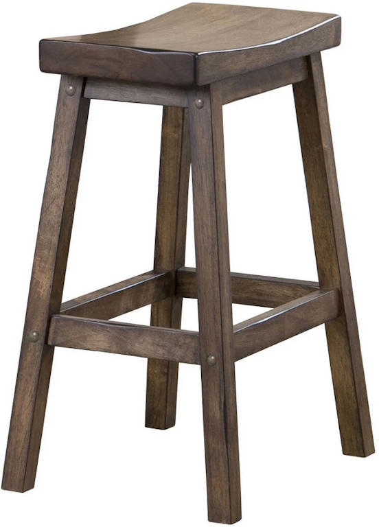 Winners Only Casual Dining 24 Inch Saddle Barstool DCT35724R - Klingman's