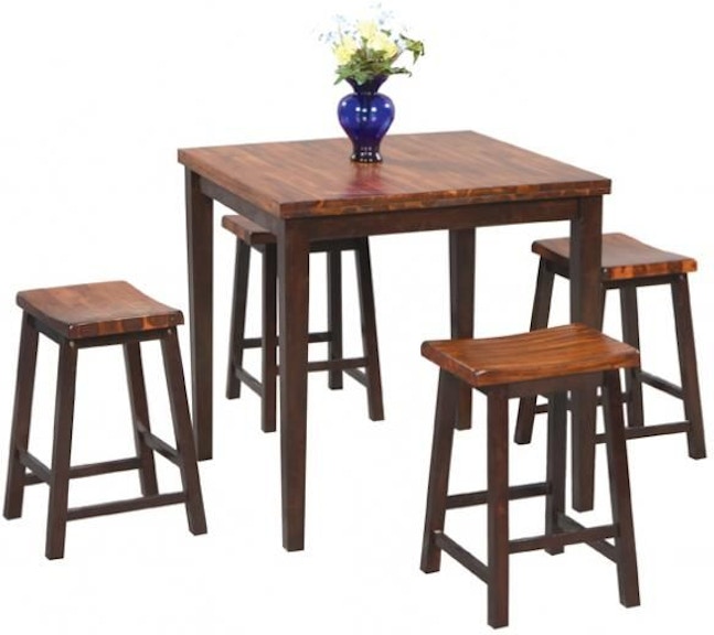 Winners Only Fifth Avenue 5-pc Square Counter Height Leg Table with 4 Stools DFA53636