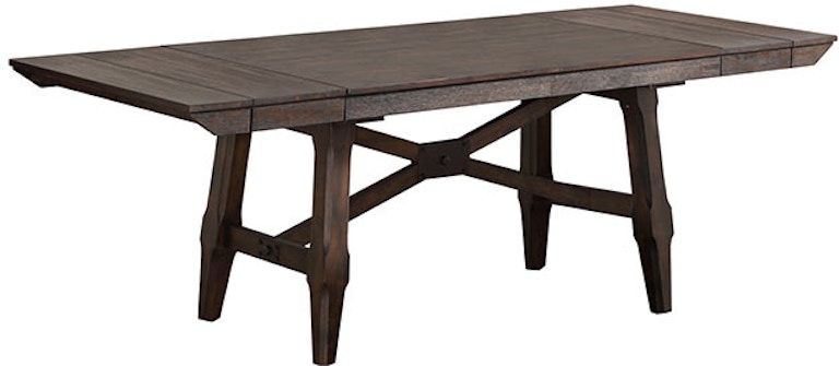 Winners Only New Haven 96" Trestle Table with 2-12" leaves DN23696