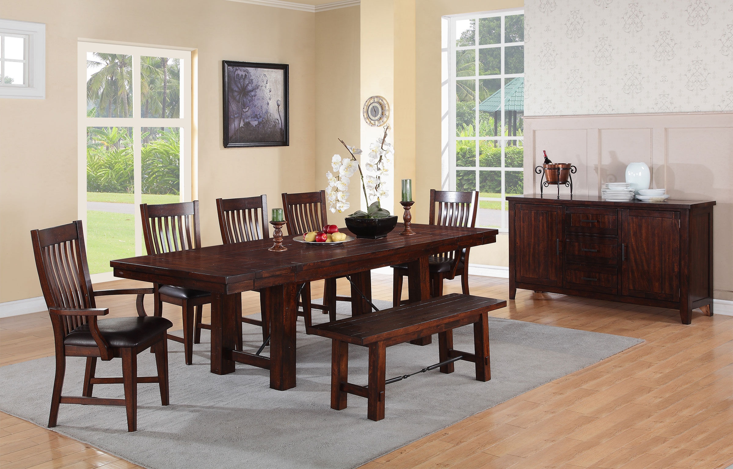 Retreat trestle online dining table