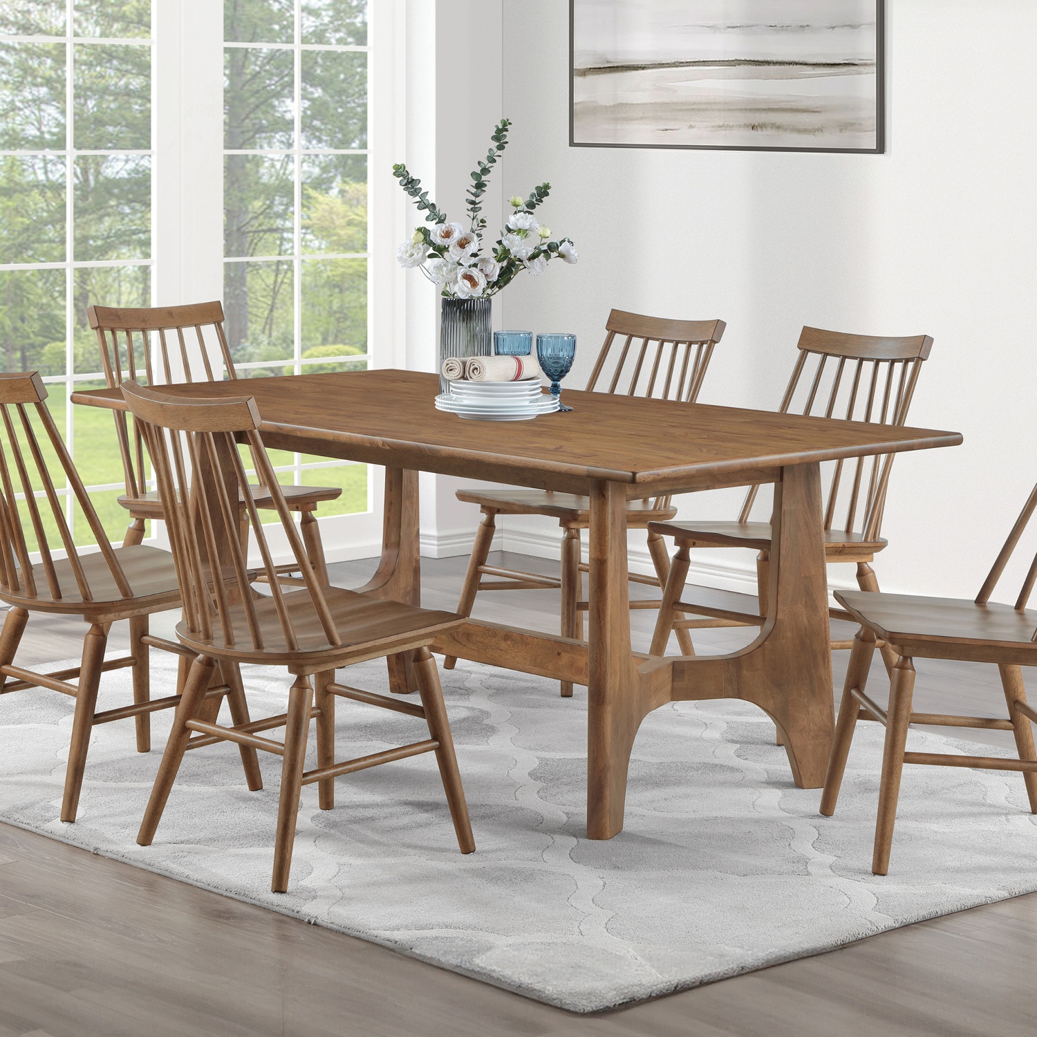 Winners Only Fontana DF43872 72 Inch Trestle Table