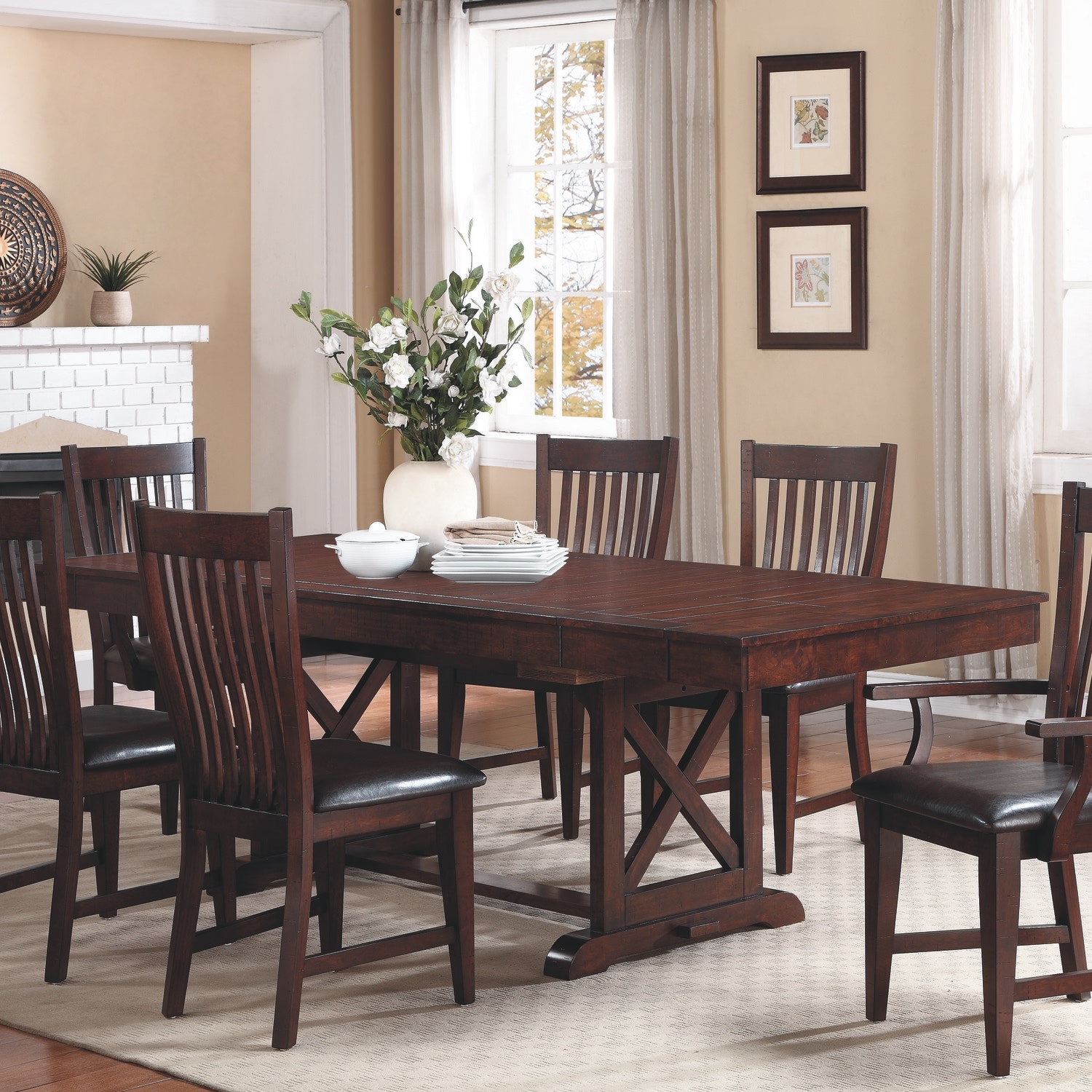 Winners Only Casual Dining Slat Back Side Chair DJ1451S - Carol