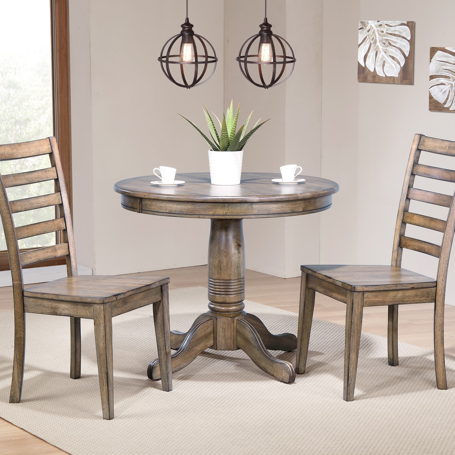 Winners Only Dining Room 36" Solid Wood Round Pedestal Table DC33636R