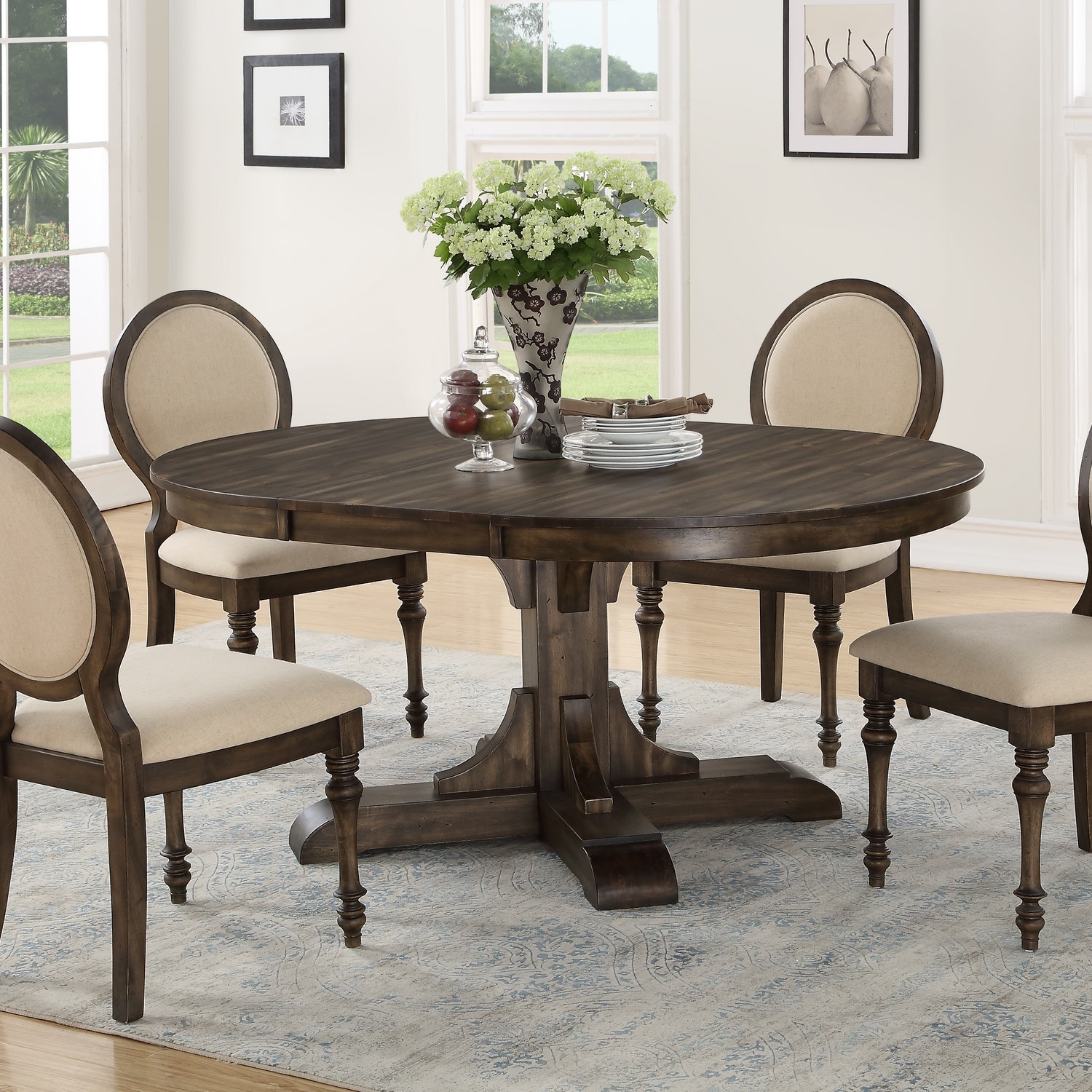 Winners Only Dining Room 66" Pedestal Table With 18 In Leaf DD34866