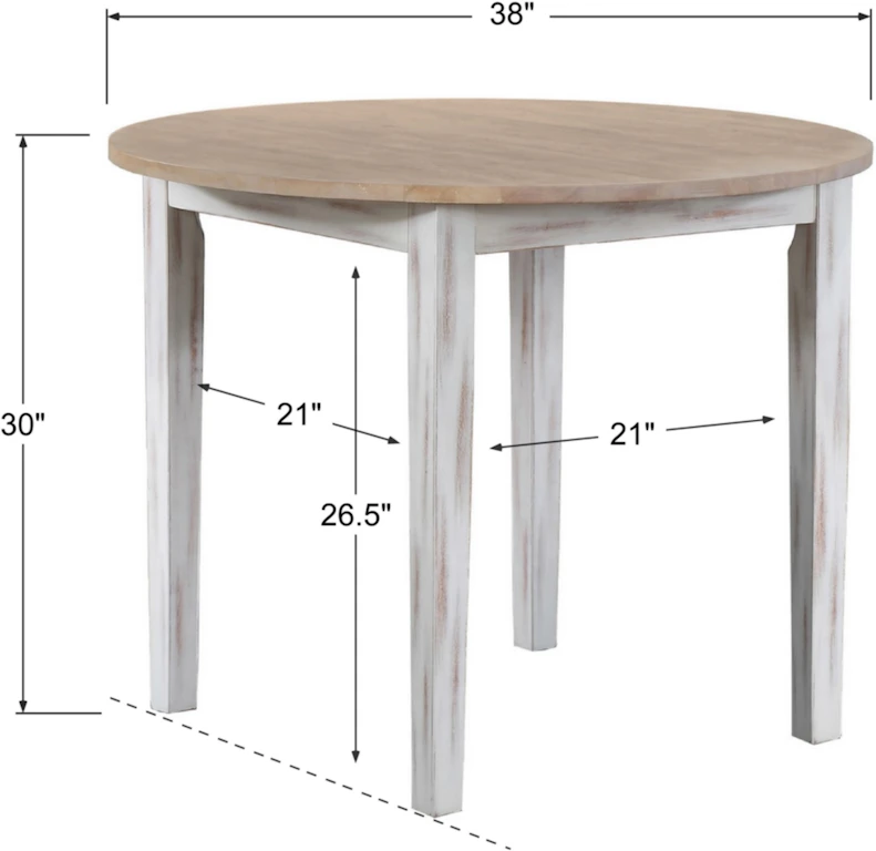Winners Only Living Room 38 Inch Round Table DPR13838 - Burke Furniture ...