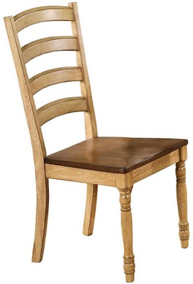 Winners Only Quails Run - Almond/Wheat Ladder-back Side Chair DQ1450SW
