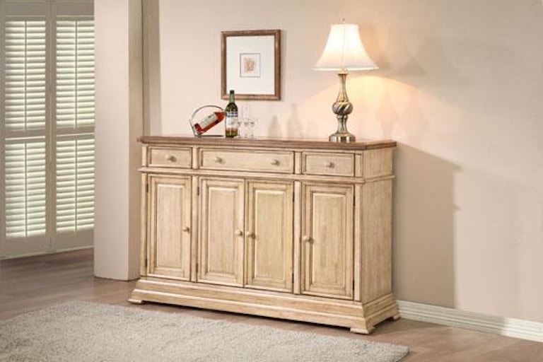 Winners Only Quails Run - Almond/Wheat 60" Sideboard DQ1470BW