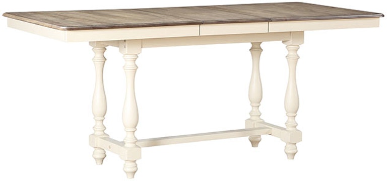 Winners Only Torrance - White 84" Tall Table with 18" Leaf DTT33684GP