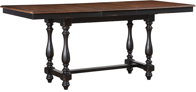 Winners Only Torrance - Ebony 84" Tall Table with 18" Leaf DTT33684SE