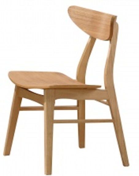 Winners Only Uptown - Natural Oak Bent Back Side Chair DU3450SN