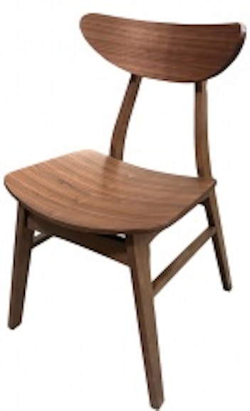 Winners Only Uptown - Medium Walnut Bent Back Side Chair DU3450SW
