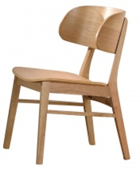 Winners Only Uptown - Natural Oak Barrel Back Side Chair DU3451SN