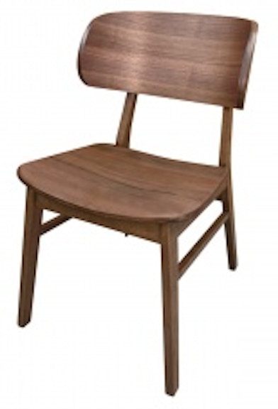 Winners Only Uptown - Medium Walnut Barrel Back Side Chair DU3451SW