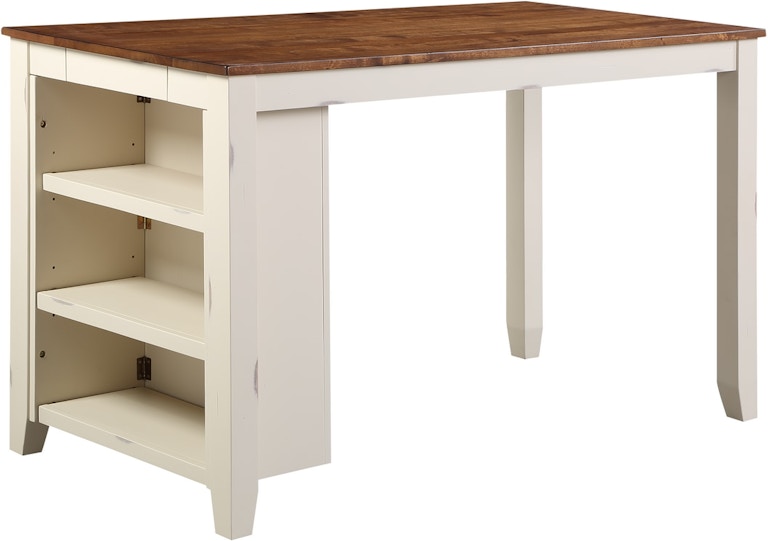 Winners Only Woodbridge - White 60" Storage Tall Table with 2 Drawers DWBT43060P