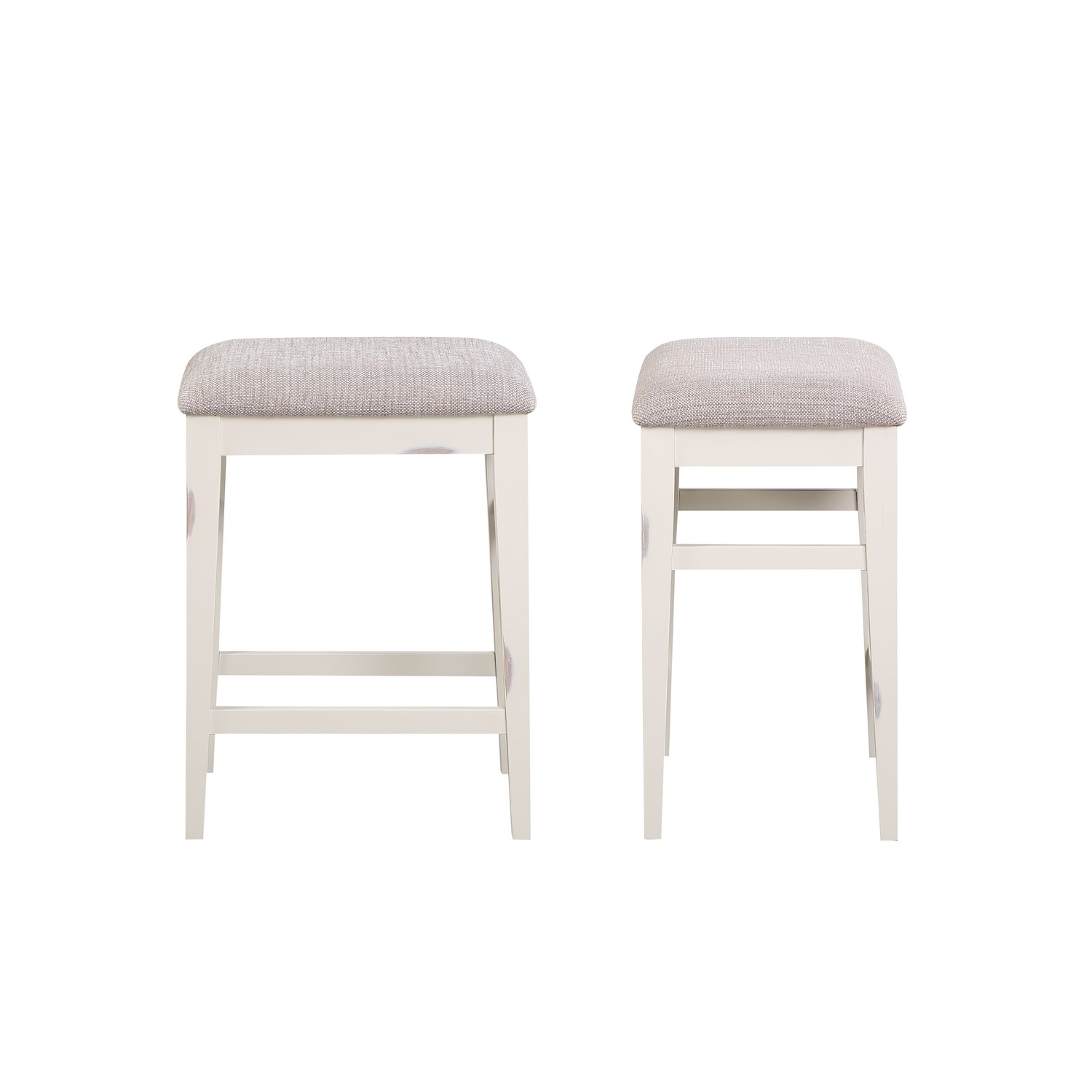 linon allure tufted backless bar stool