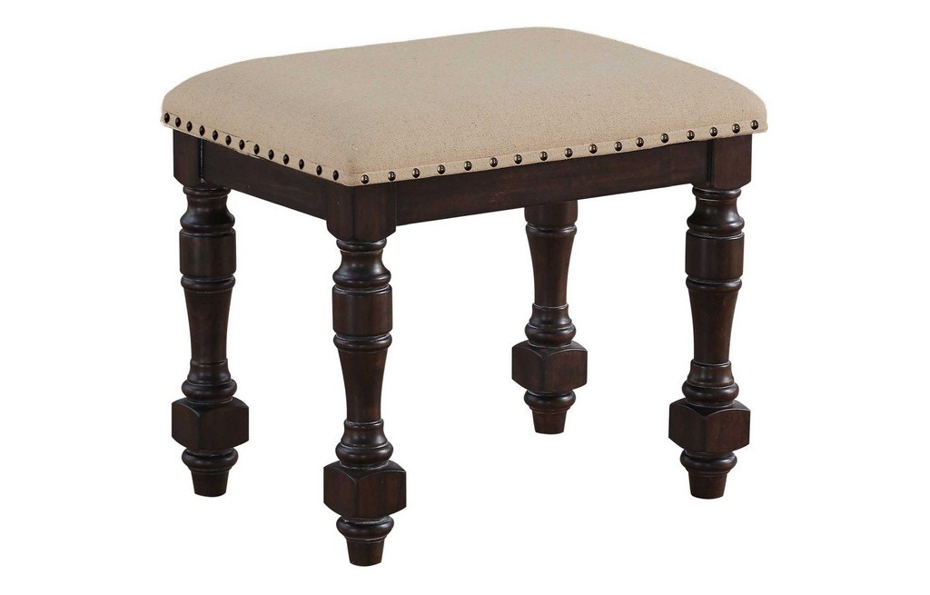 espresso vanity stool