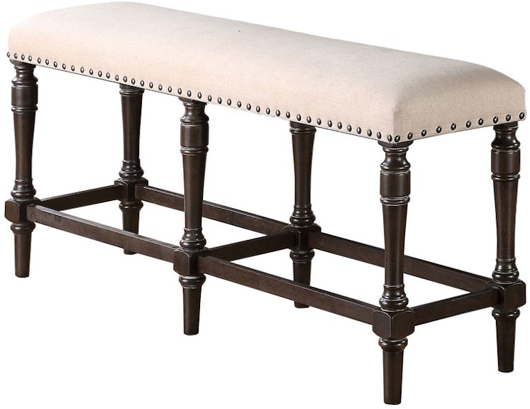 Winners Only Xcalibur - Espresso 60" Upholstered Bench DXT145524X