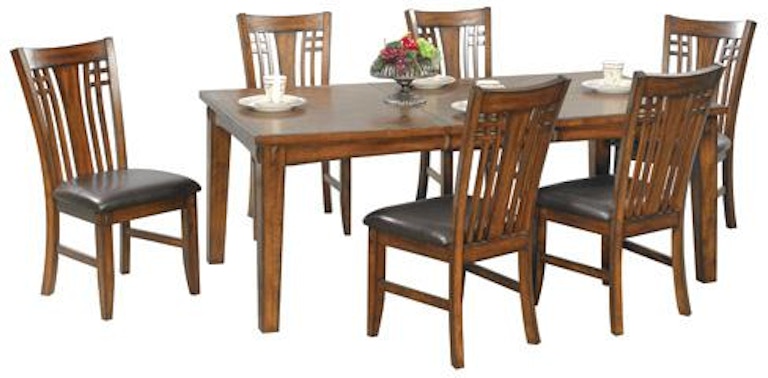 Winners Only Zahara 78" Leg Table with 18" Leaf DZH4278