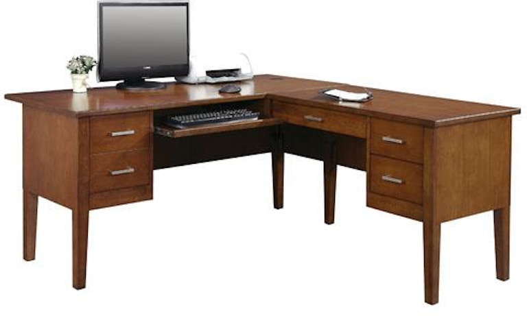 Winners Only Koncept - Brown Cherry 62" Desk with 40" Return GK162R