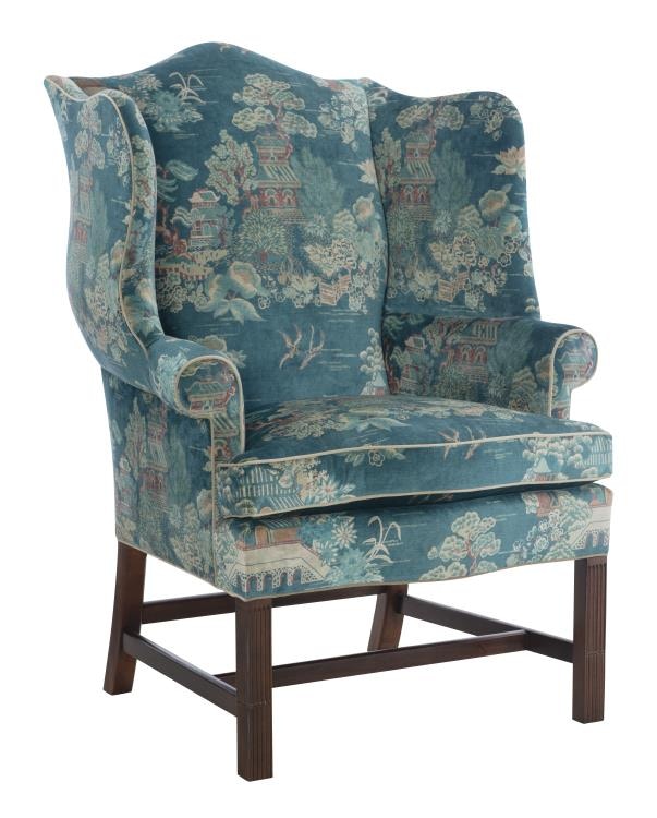Hickory Chair Living Room Townsend Wing Chair HC1271-55 | Hickory