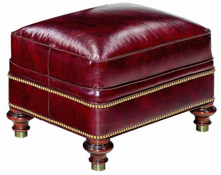 Hickory Chair Living Room St James Ottoman HC177589 Hickory