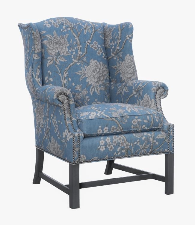 Hickory Chair Living Room Chippendale Wing Chair HC1857-55