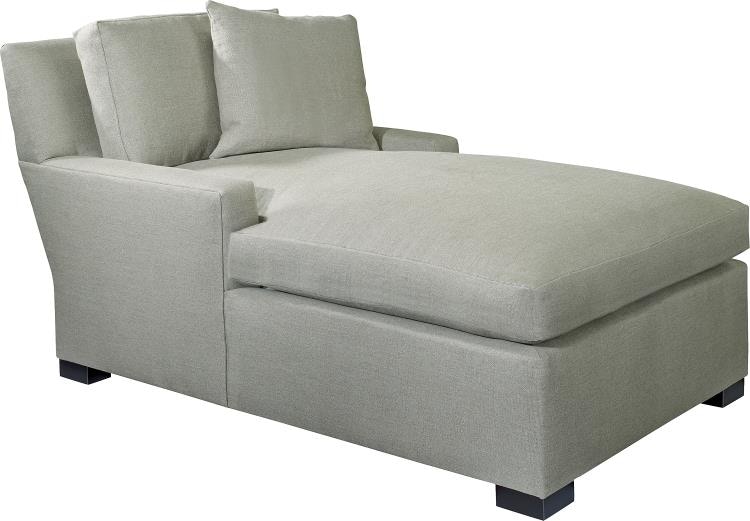 Hickory Chair Silhouettes M2m Chaise With Medium Square Arm (Exp Leg) HC4128-34