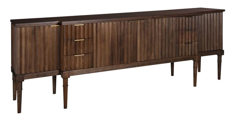 Hickory Chair Casual Dining Plaited Buffet With Wood Top HC7245