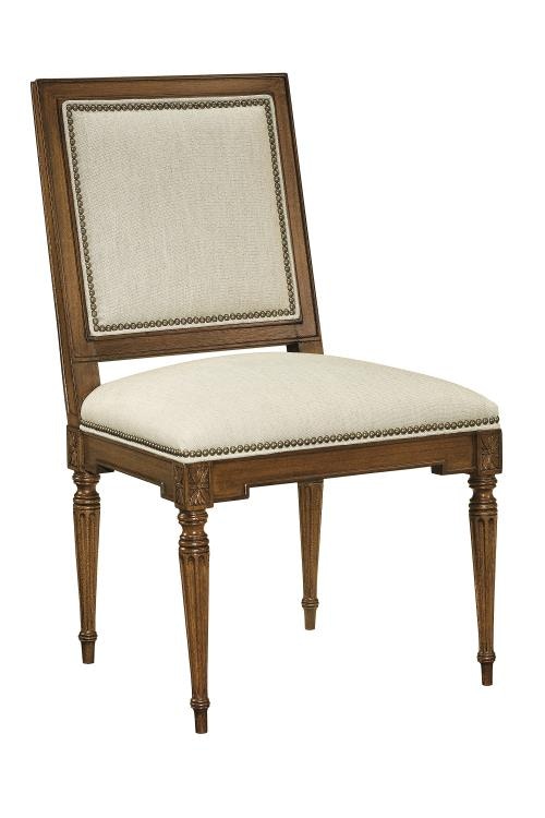 square back louis xvi side chair