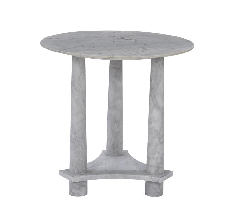 Hickory Chair Ivo Carrara Marble End Table HCP9168-STK