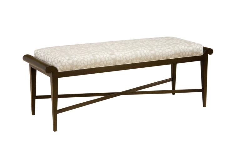 Hickory Chair PE13800 Bedroom Carla Long Bench