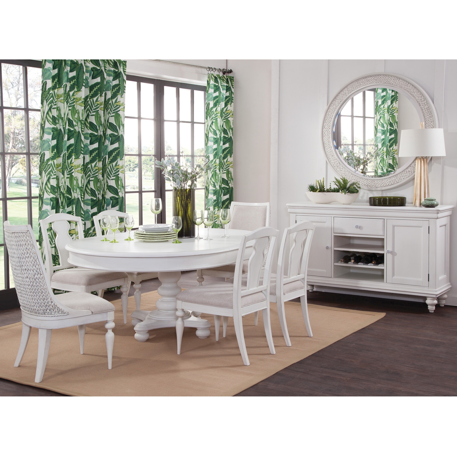 American Woodcrafters Rodanthe 7 Piece Dining Set D-3910-7PC-PED