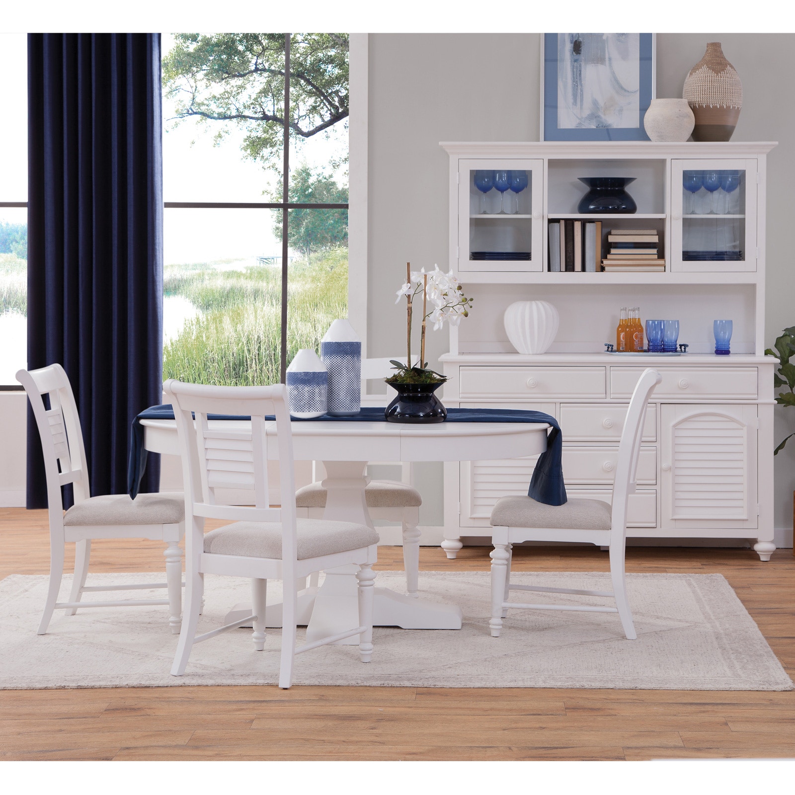 American Woodcrafters Cottage Traditions 5 Piece Dining Set D-6510-PED-5PC