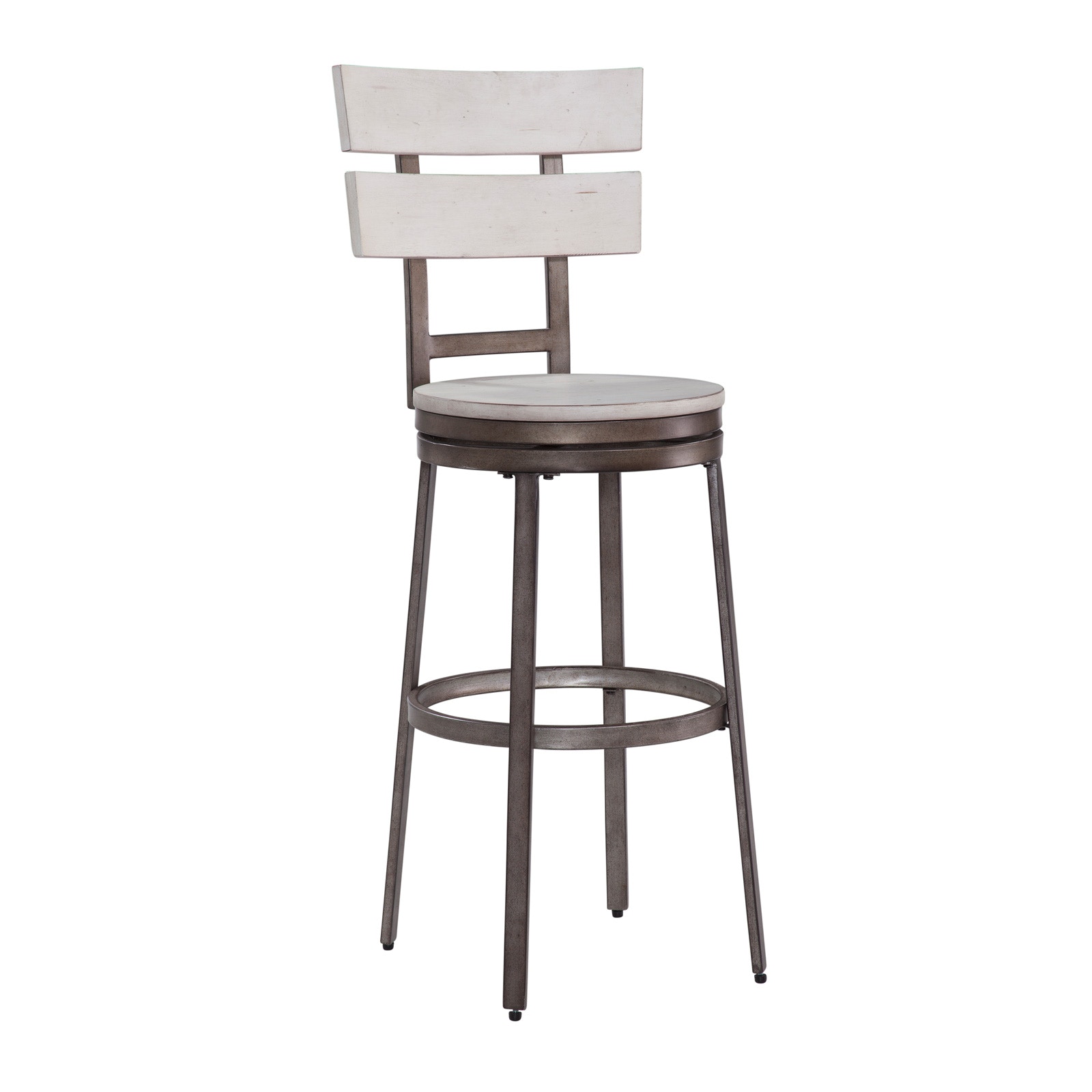  Wilson Barstool Bar with Back-Wood Frame 