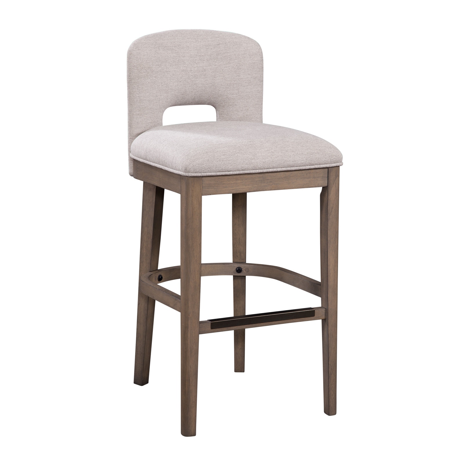 American Woodcrafters Wood Stool with Fabric B2-268-30F