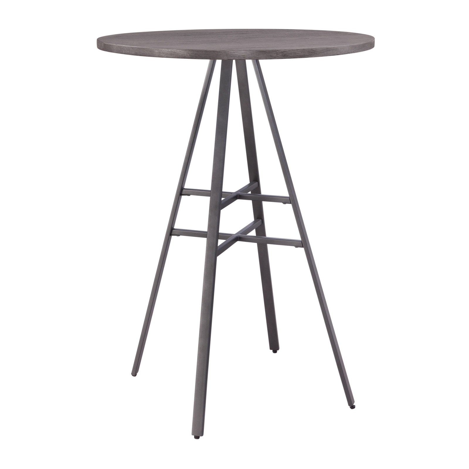 American Woodcrafters Filmore Pub Round Wood Top with Metal Base P1-121