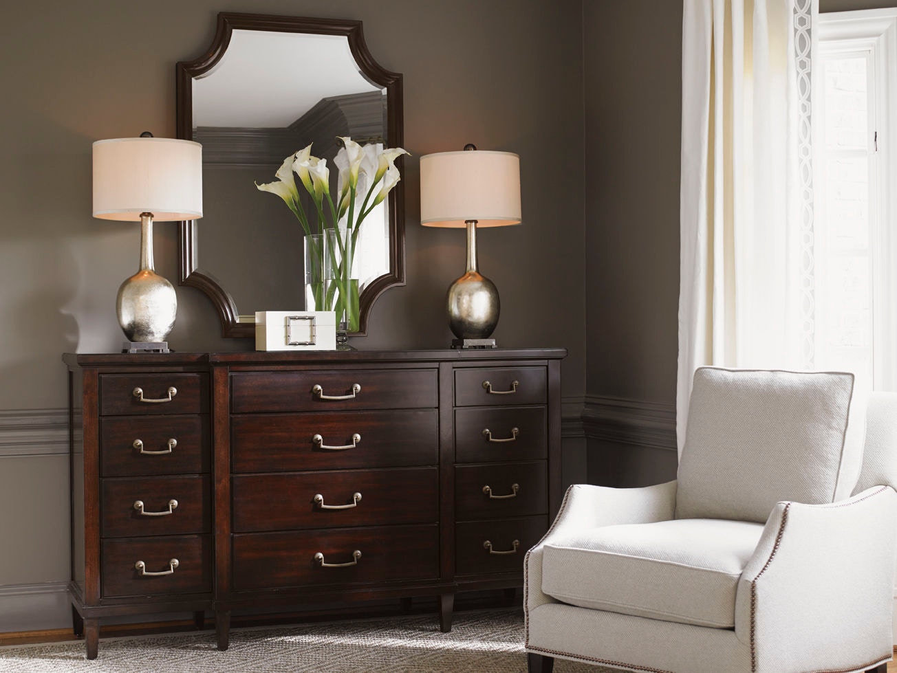 Lexington Bedroom Baldwin Triple Dresser 708-233 - North