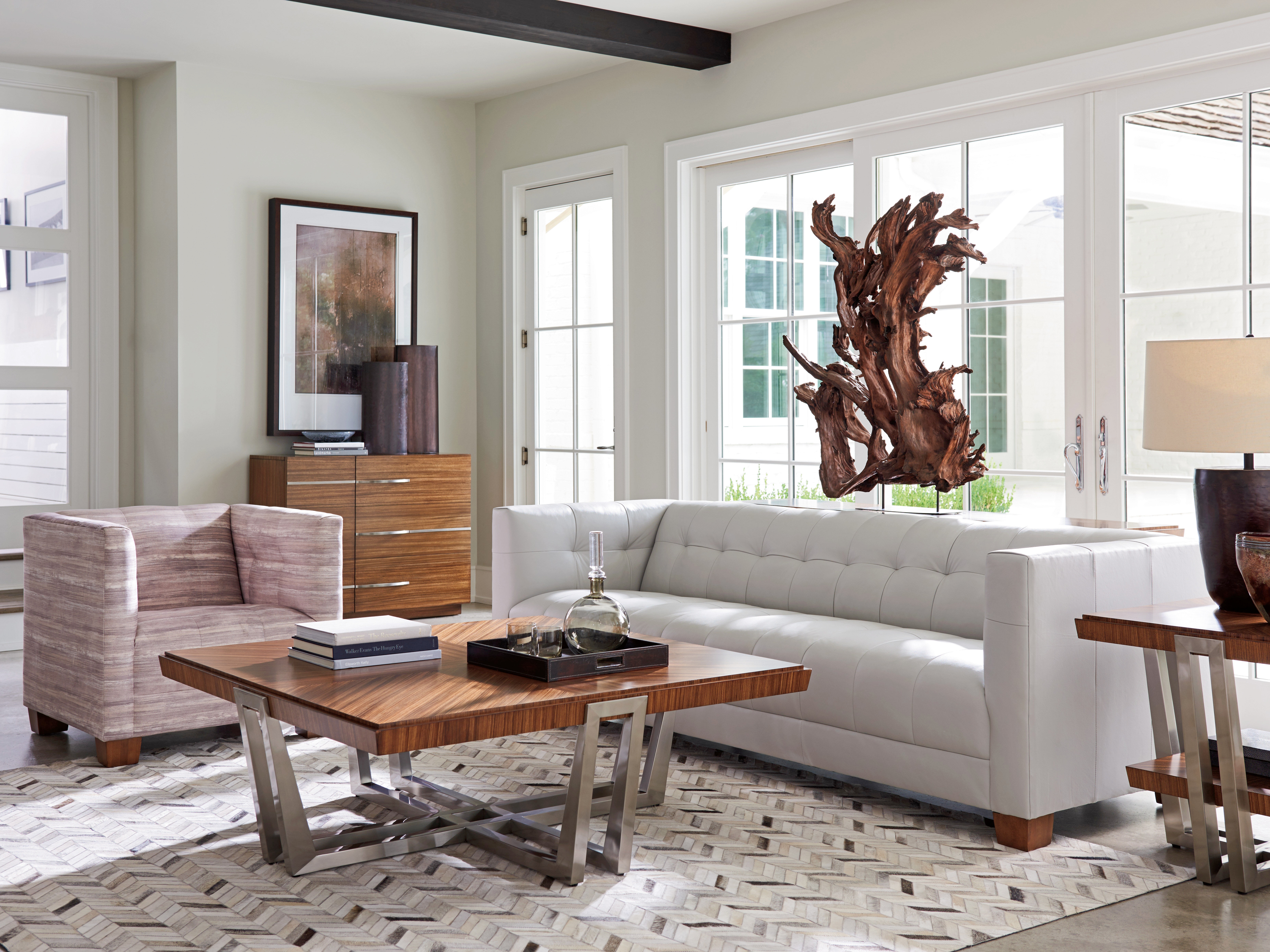 Lexington Living Room Emilia Leather Sofa LL723233 Stacy Furniture