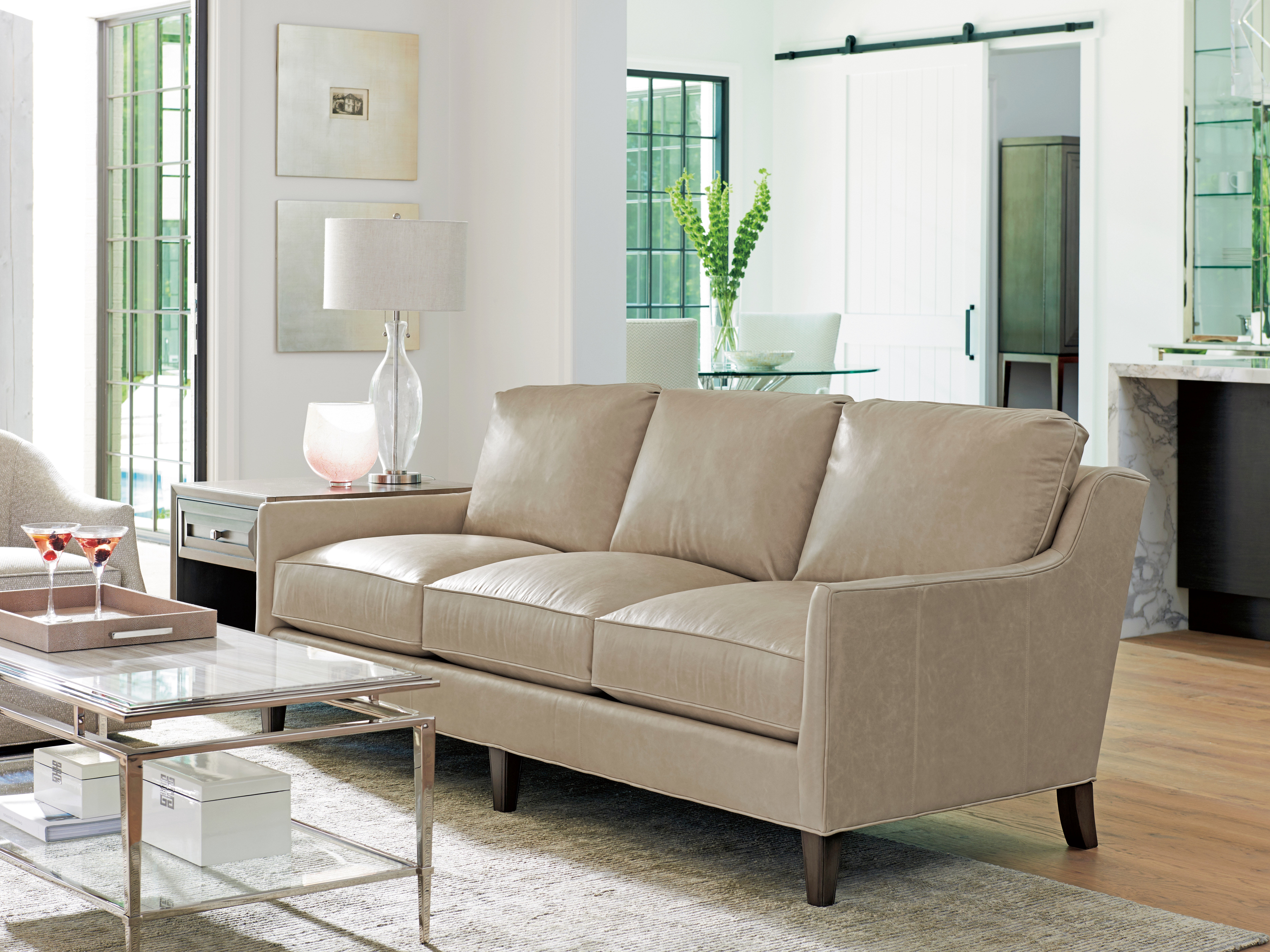 Lexington leather deals sofa