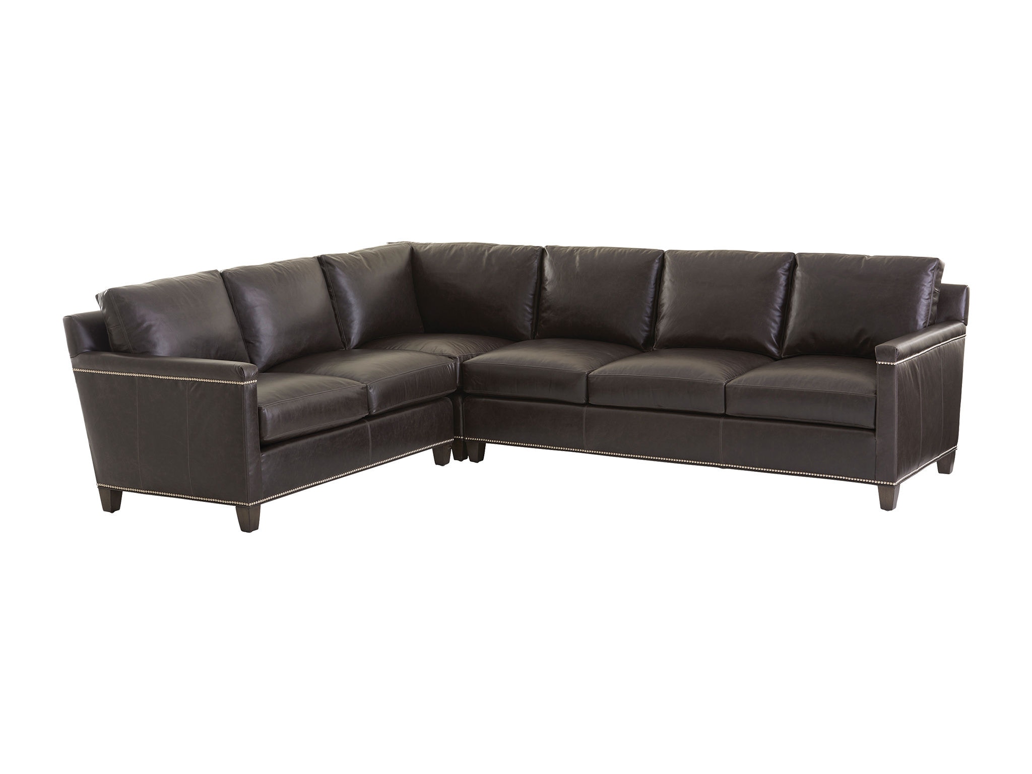 Lexington leather online sectional