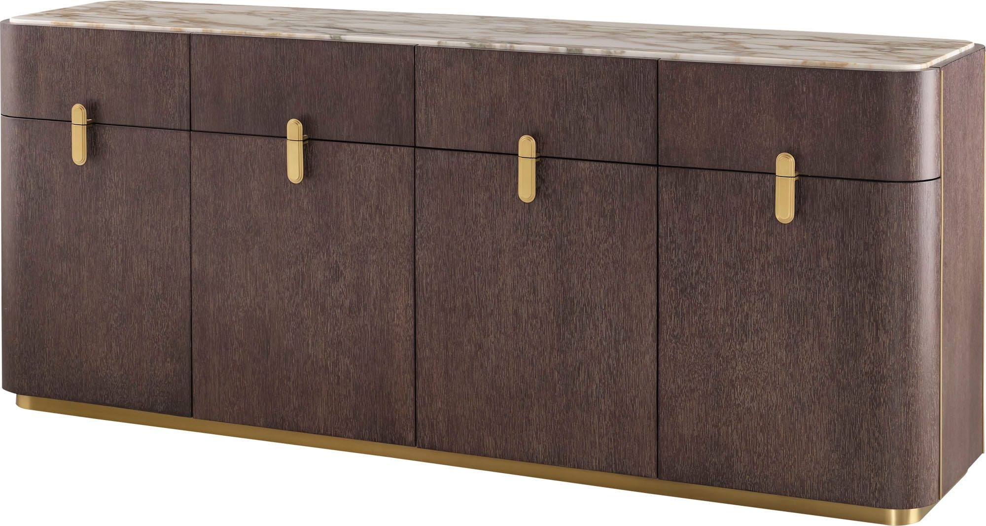 72 Inch Wide 4 Door Credenza - Custom Finish BKRBAA1566