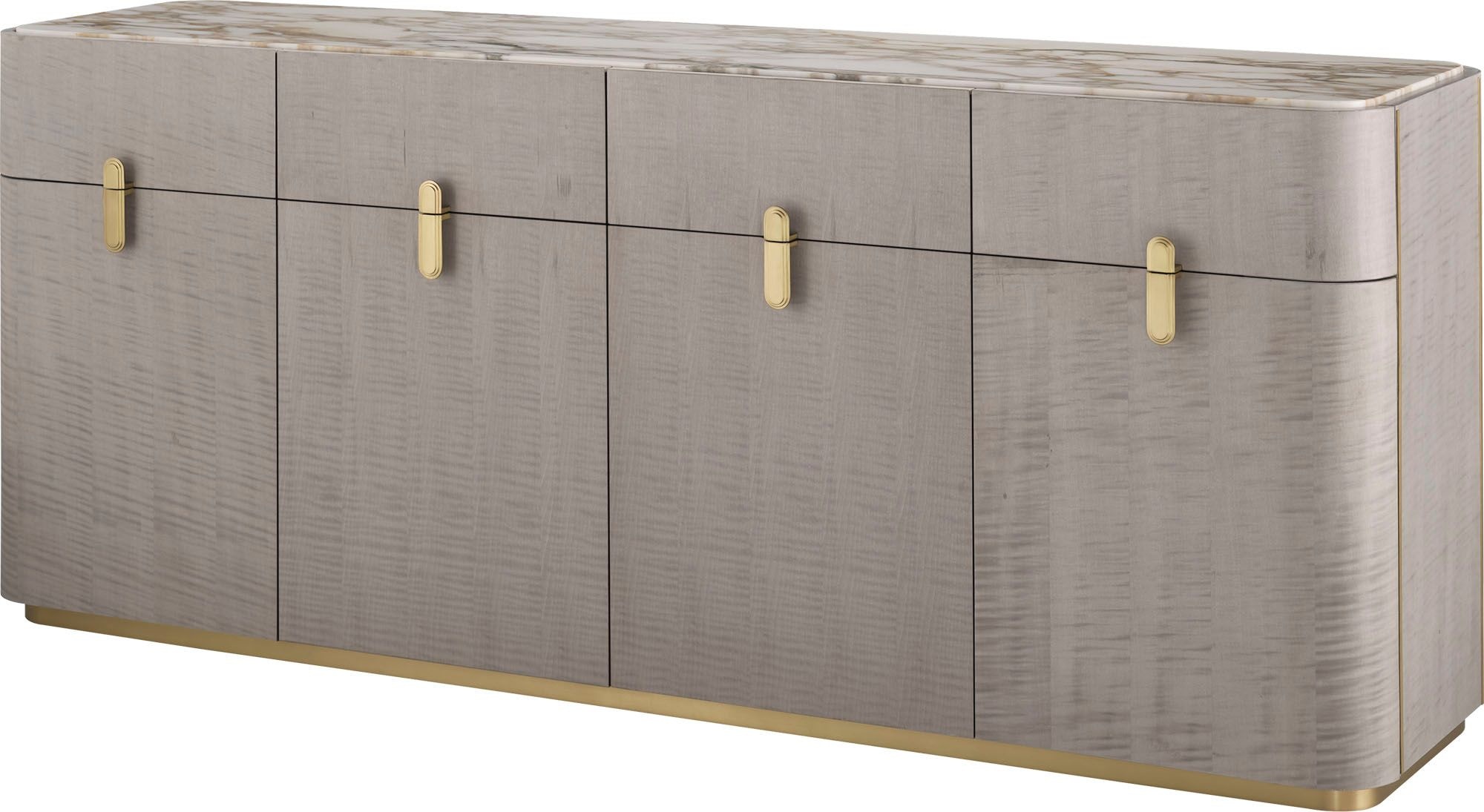 72 Inch Wide 4 Door Credenza BKRBAA4566