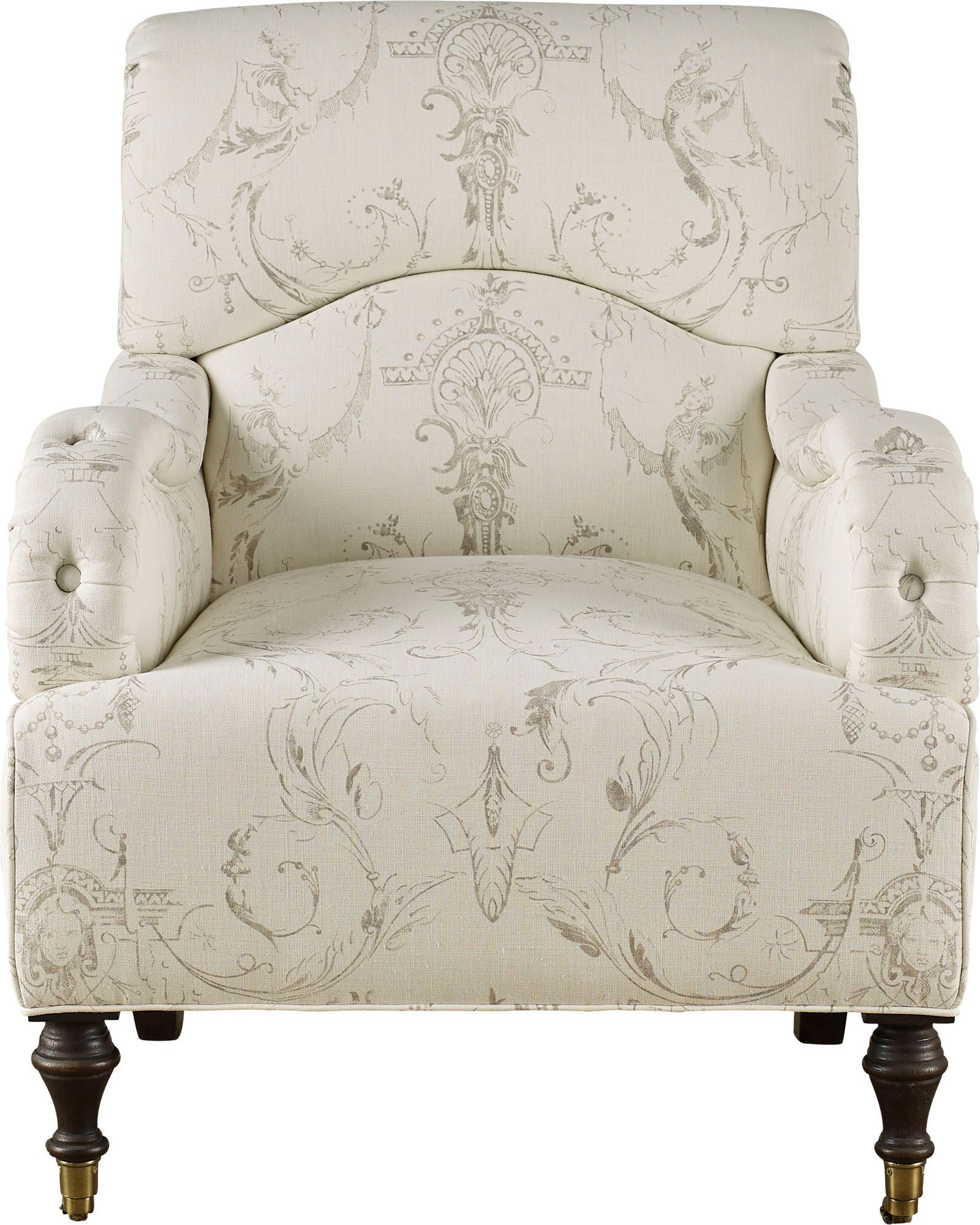 Baker BAU2005C Living Room Victorian Upholstered Chair