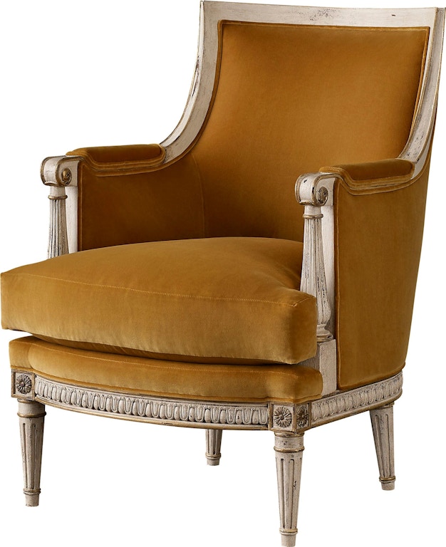 Baker Living Room King Louis XVI Carved Chair BAU2007C